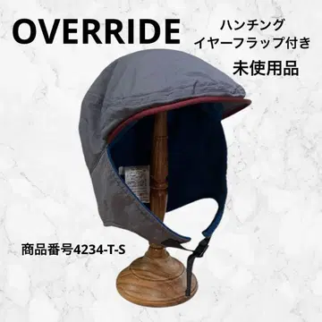 OVERRIDE 헌팅 모자 이어 플랩 포함 차콜 그레이 미사용품