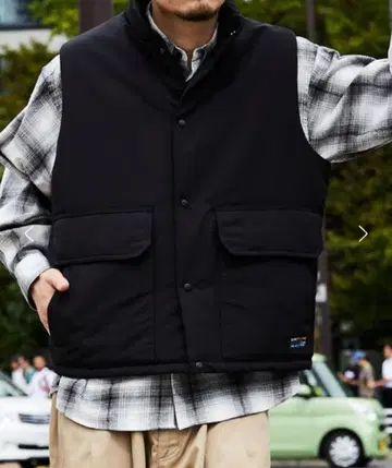 한정판 전개 빅 실루엣 스탠드 카라 패딩 베스트/충전솜 베스트