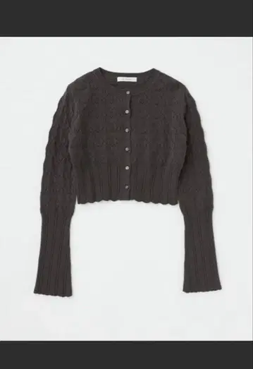 MOUSSY 마우지 CROCHET KNIT CROPPED 가디건