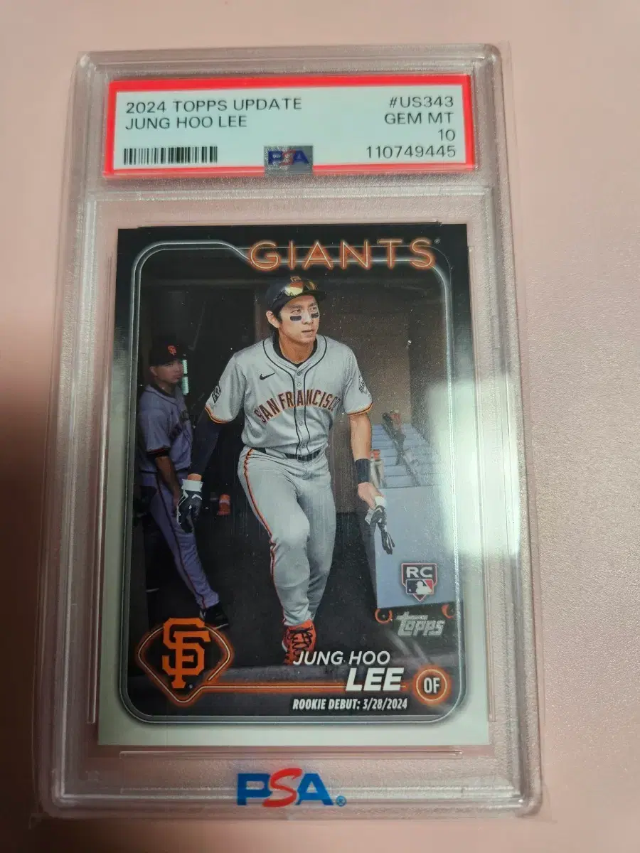 이정후 PSA 10등급 2024 Topps Update 루키 카드