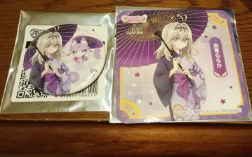 모리 아루루카 극락탕 콜라보 코스터 캔뱃지