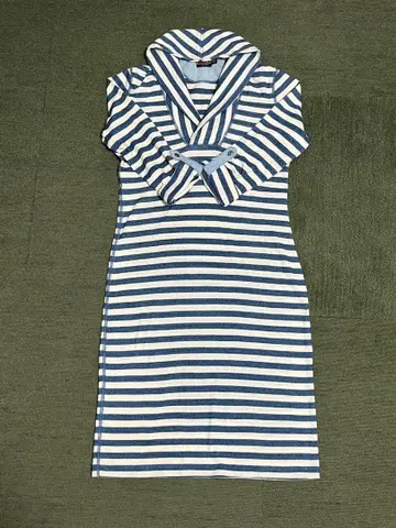 랄프 로렌 RUGBY 스트라이프 후드 부착 원피스 XS