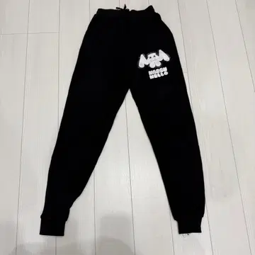 마시멜로 블랙 스웨트 팬츠