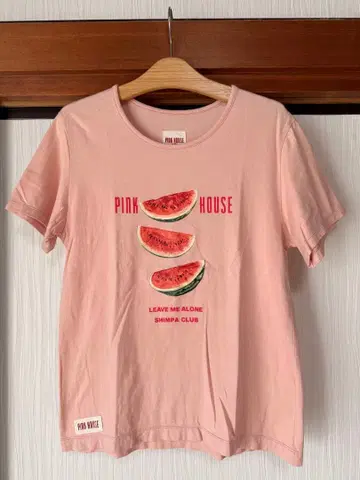 핑크하우스 최종 가격 수박pt 티셔츠 핑크 L 사이즈