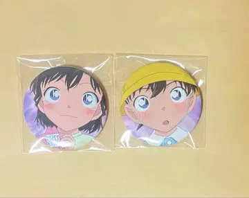 명탐정 코난 플라자 남도일(쿠도 신이치) 유미란(모리 란) 캔뱃지