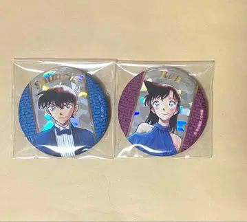 명탐정 코난 코난전 남도일(쿠도 신이치) 유미란(모리 란) 캔뱃지