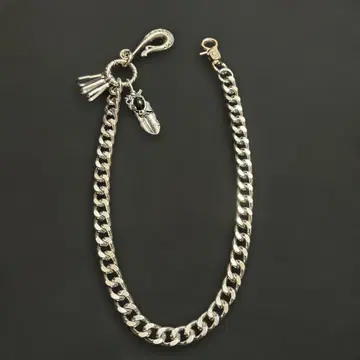 지갑 체인 실버 아메카지 깃털 장식 고품질 자유 조정