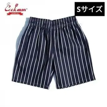 쿠크만 Chef Short Pants Stripe Navy S 사이즈