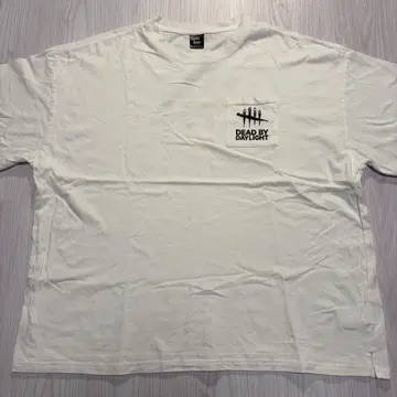 DEAD BY DAYLIGHT 로고T셔츠 3L-4L 사이즈 화이트