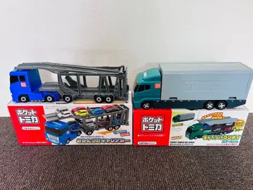 포켓 토미카 정리 콘보이 그린ver. 정리 커리어카