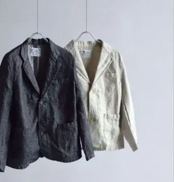 택 포함 새상품 올드맨즈 린넨 데님 자켓