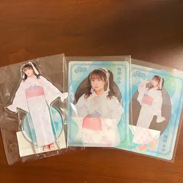 CUTIE STREET 우메다 미유 아크릴 스탠드 클리어 카드 3종 세트