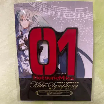 하츠네 미쿠 심포니 2022 핀 배지 블랙 Art by Rella