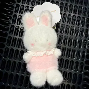 치어리참 마스코트 홀더 하얀 솜털 구름에서 낮잠 산리오 봉제 인형