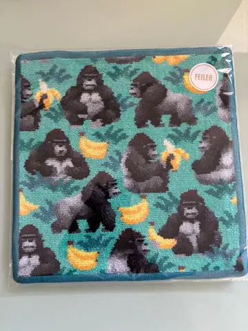 페이러 손수건 미사용 새상품 우호호 고릴라