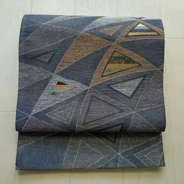 279N 먹물 블랙 베이스 자개박 캐주얼 오비 조직 기하학 패턴 코우고