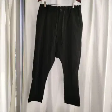 GroundY 블랙 사루엘 팬츠 조정 가능한 드로우 스트링