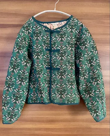 사만사 모스모스 꽃무늬 노카라 자켓 SM2