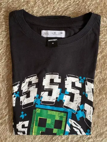 ZARAMinecraft 크리퍼 긴팔 T셔츠 M 사이즈