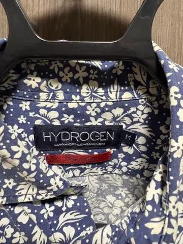 HYDROGEN 꽃무늬 긴팔 셔츠 M 사이즈