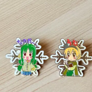 SNOW 핀 배지 2개 세트 히요리가와 아사히 타치바나 메이코
