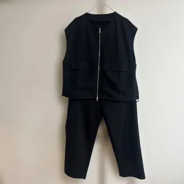 코끼리 고양이 채널 블랙 팬츠 셋업