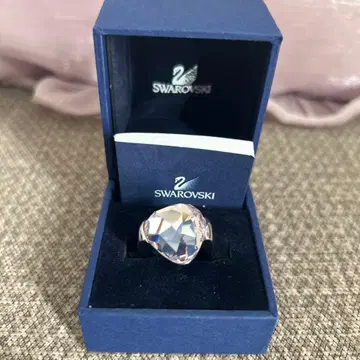 스와로브스키 패싯 컷 반지 18호 스와로브스키 반지 새상품급