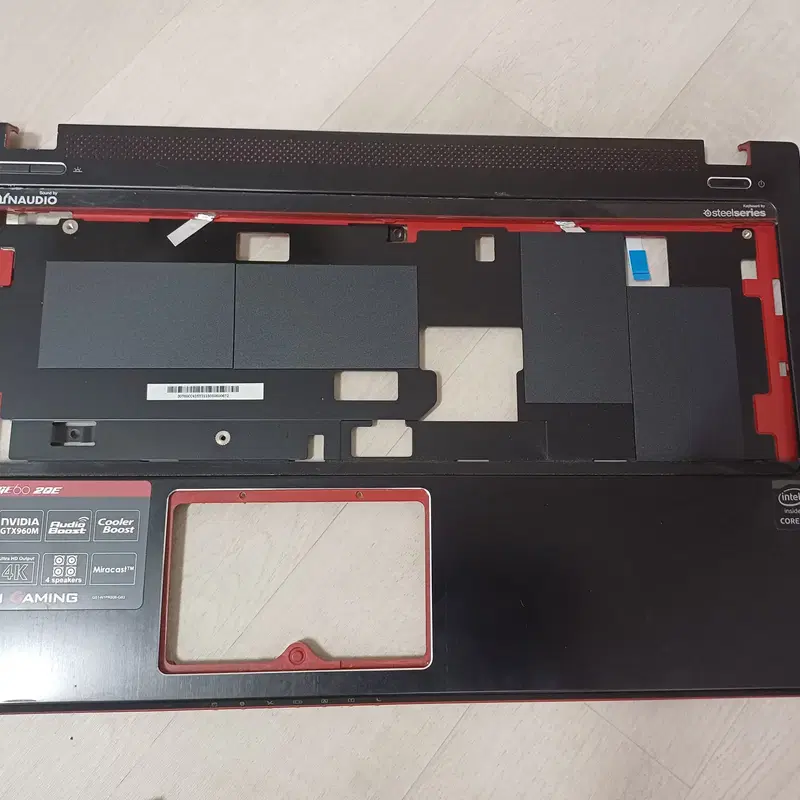 부품용 노트북 MSI GE60 2QE MS-16GF 케이스(키보드쪽),팬