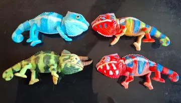 생물대도감 카멜레온 피규어 4개 세트