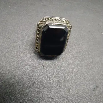 반지 11호 블랙 오닉스 여성용 빈티지