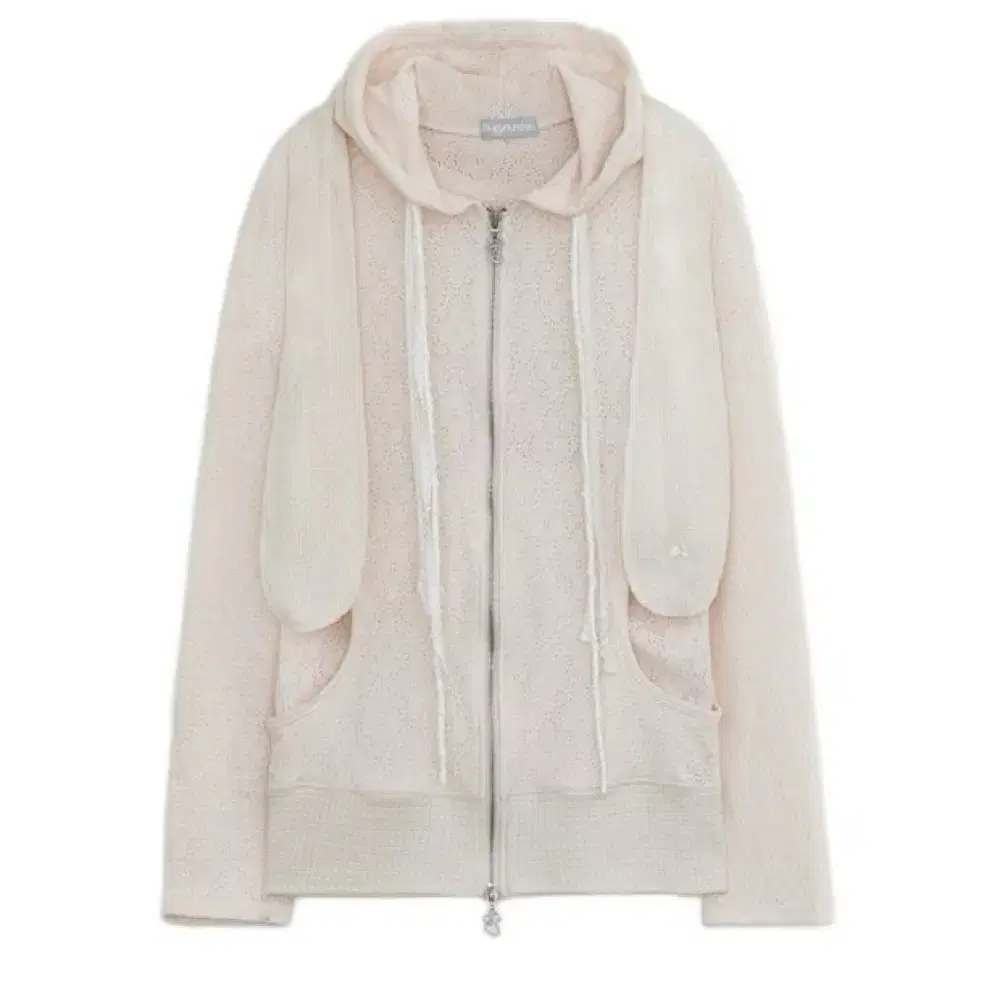 Hug Your Skin Angel Wing Hooded Pom-Pom Cardigan on Bunjang Global