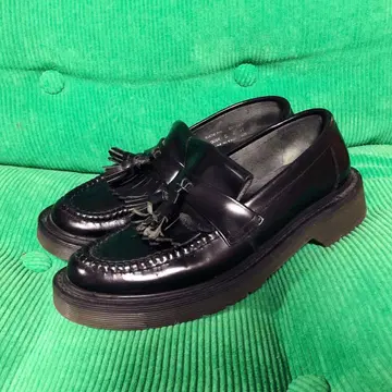 Loake 로크 England 블랙 프린지 로퍼 통굽