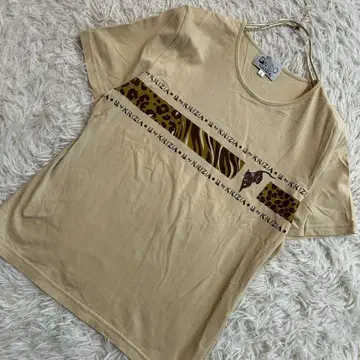 Bby KRIZIA 절개 디자인 T셔츠 베이지 L 면