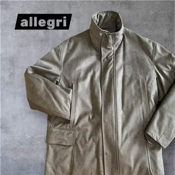 allegri 무스탕 화이트 구스 다운 코트