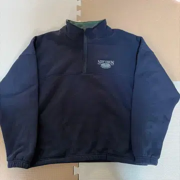 thisisneverthat 네이비 하프 집업 트레이닝복