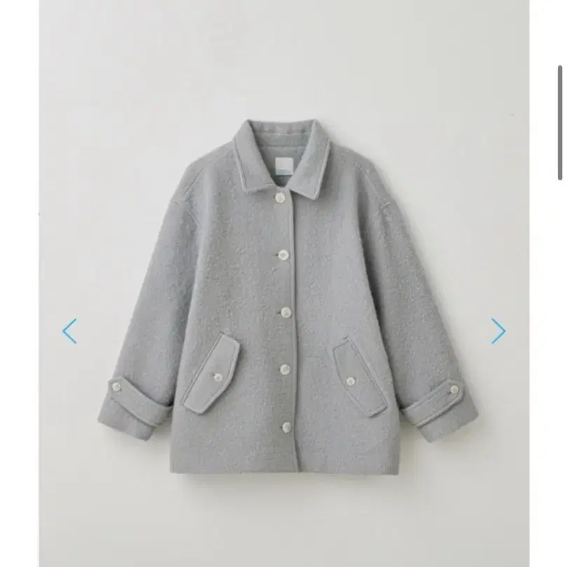 ジャケット・アウター tannat Boucle half coat Tannat boucle half coat blue gray tannat boucle half coat #헤이그