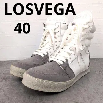 274 LOSVEGA13 하이컷 스니커즈 화이트/그레이 40
