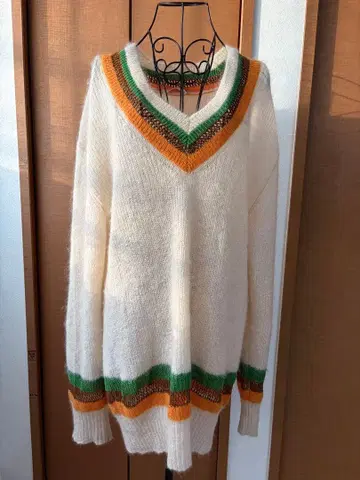 wales bonner v넥 니트