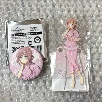 극락탕 학마스 학원 아이돌 마스터 히메사키 리나미 아크릴 스탠드 캔뱃지