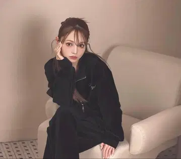 Lunangelina 벨로아 룸웨어 상하의 세트