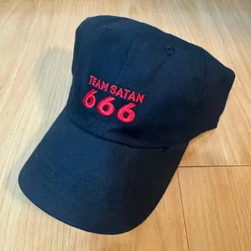 TEAM SATAN 666 팀사탄 캡 블랙 로고 자수