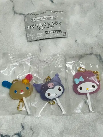 산리오 캐릭터즈 컬러풀 캔디 참 마이멜로디 쿠로미 우사하나