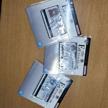 1번 복권 에반게리온 30주년 기념 E상 러버 코스터 3개 세트