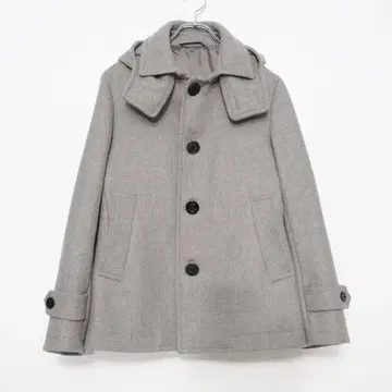 BEAMS LIGHTS 숏코트 후드 부착 그레이 사이즈 M*MD426