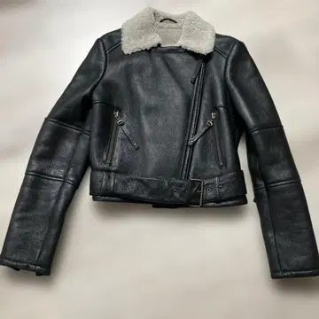 MAX&Co. 리얼 무스탕 가죽 라이더스