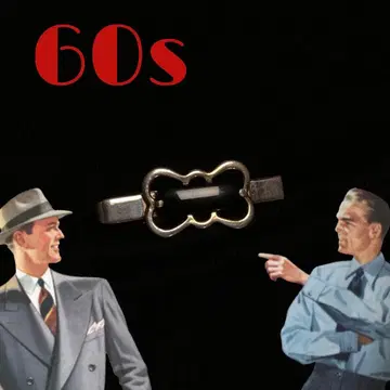 빈티지 넥타이 핀 60s 로카빌리 레트로 앤티크 아토믹