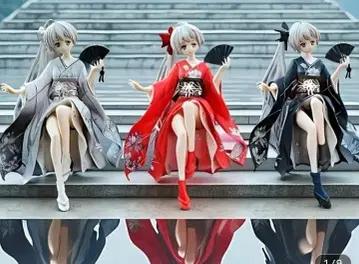 3체 세트 요스가노소라 피규어 카스가노 소라 피규어 애니메이션 동상