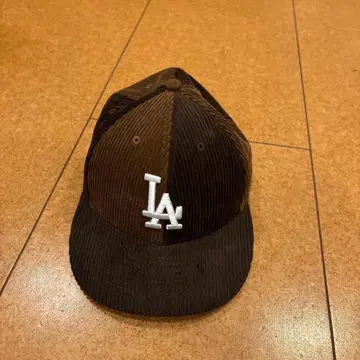 LA 로고 코듀로이 야구 모자