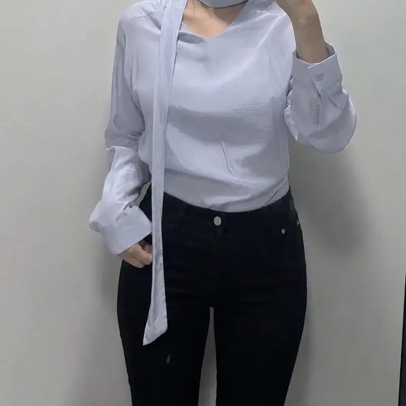 투웨이 타이 블라우스(착샷0