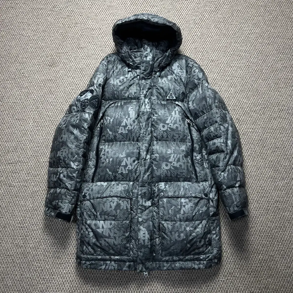 L.100) Nike ACG 800 Fill Hooded Goose Down Jacket #나이키800필